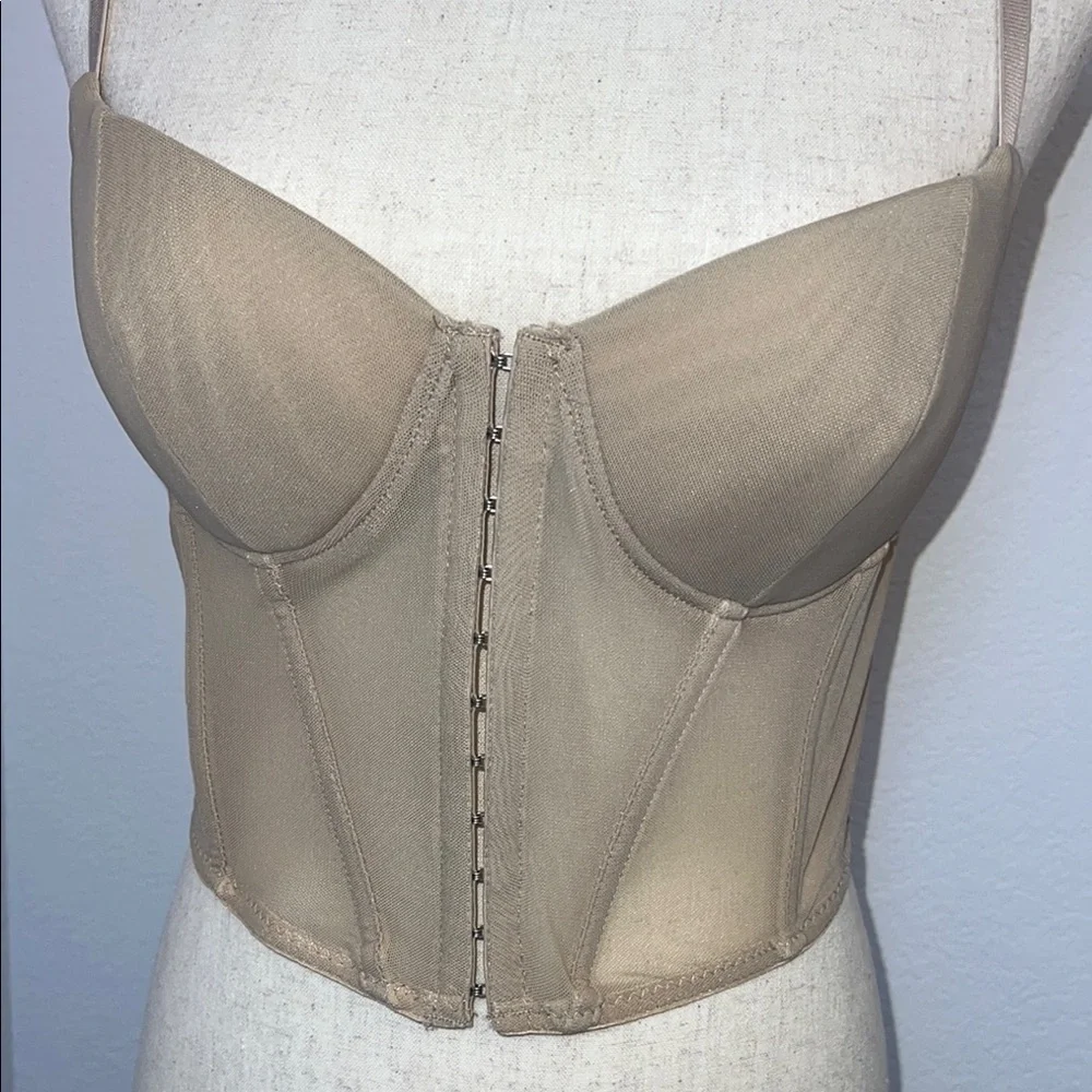 Say What? Tan Structured Bra Intimates       Size‎ Large - Picture 2 of 9